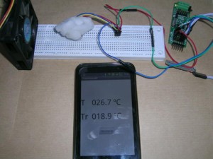 Psicrómetro digital basado en DS1820, 16F886, HC06 y android